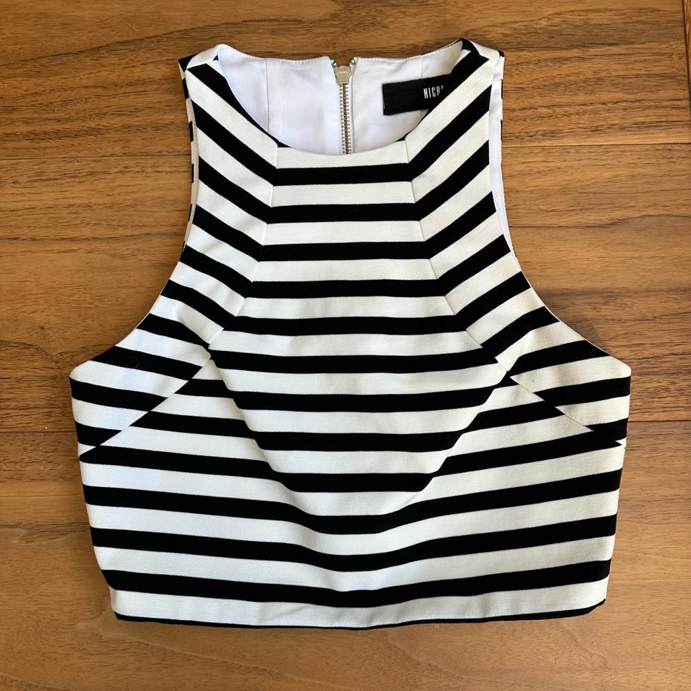 Nicholas Striped Crop Top